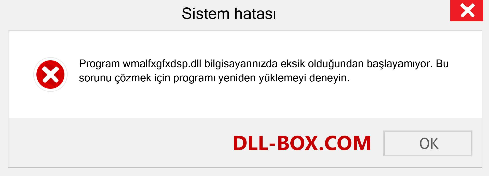 wmalfxgfxdsp.dll dosyası eksik mi? Windows 7, 8, 10 için İndirin - Windows'ta wmalfxgfxdsp dll Eksik Hatasını Düzeltin, fotoğraflar, resimler